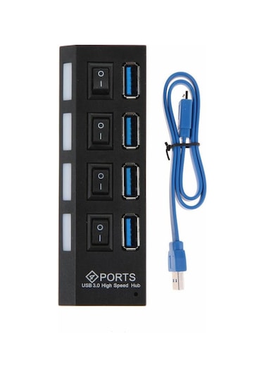 4 Port Usb Çoğaltıcı Çoklayıcı Hub Usb 3.0 Çoklama Pc Laptop