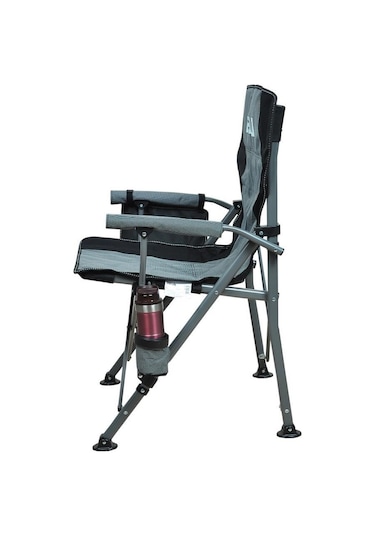 Oslo Lüks Katlanabilir Kamp Sandalyesi Gri