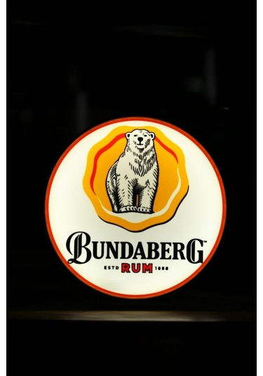 Bundaberg Rum Bundy Bear & Rosette Tasarımlı Dekoratif Aydınlatma Çok Renkli