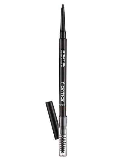 Flormar Kaş Kalemi & Fırçası - Ultra Thin Brow Pencil - 004 Dark Brown - 8690604572137