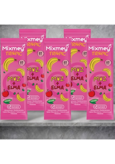 Tropik Meyve Barı Muz + Elma 20 Gr X 5 Adet