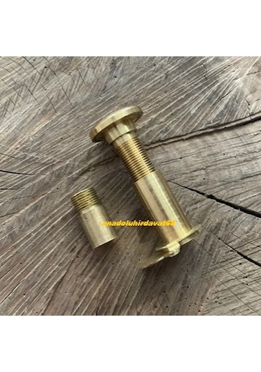 Door Pirinç Çelik Kapı Dürbünü Uzatmalı Kapaklı Kapı Dürbünü Sarı Renk 8cm