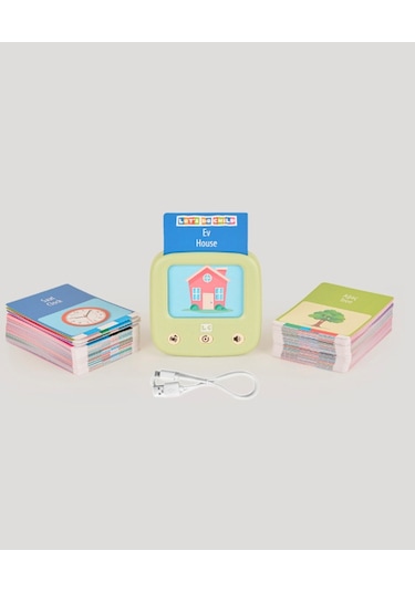 Let's Be Child Öğretici İngilizce Konuşan Kartlar Yeşil