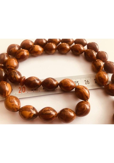 Toz Sıkma Ateş Parçalı Kokulu Kehribar Tesbih E