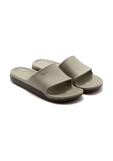 Twigy Demba Erkek Terlik Gri Siyah 40/45 DD0564 Gri