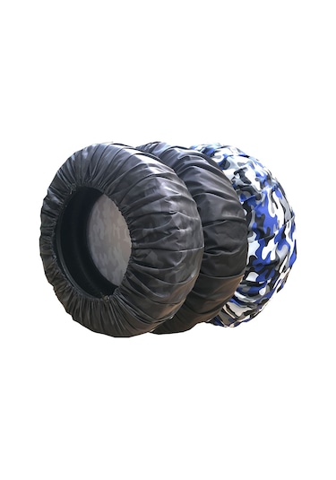 Cute Cover Kamuflaj Stepne Kılıfı Lastik Koruyucu Gri Sarı N11.38