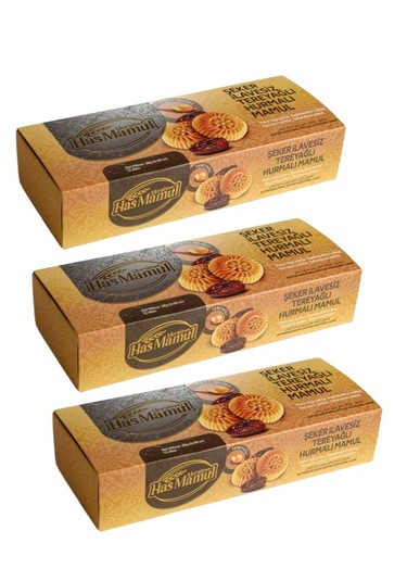 100% Şeker İlavesiz Tereyağlı Hurmalı Mamül 28 Gr X36 Adet
