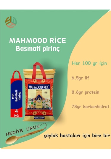 Mahmood Rice Basmati Pirinç  4 KG