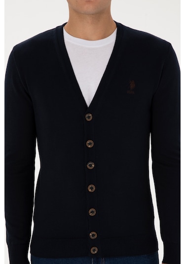 U.s. Polo Assn. Erkek Lacivert Hırka Triko 50313702-vr033 Lacivert