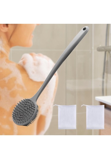 Homyl 2 Köpük Topu Ile Duş Fırçası Hafif Banyo Aksesuarları Vücut