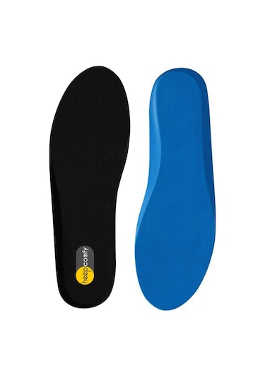 Heep Siyah Mavi Renk Hafızalı Sünger Destekli Ayakkabı Tabanlığı Siyah