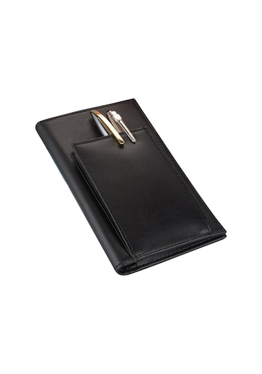 2K DERİ KALEMLİK NOTLUK CÜZDAN KLM-2 SİYAH 10X15,5 CM