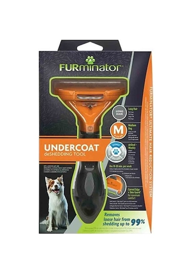 Furminator Uzun Tüylü Köpek Tarak Longhair Medium