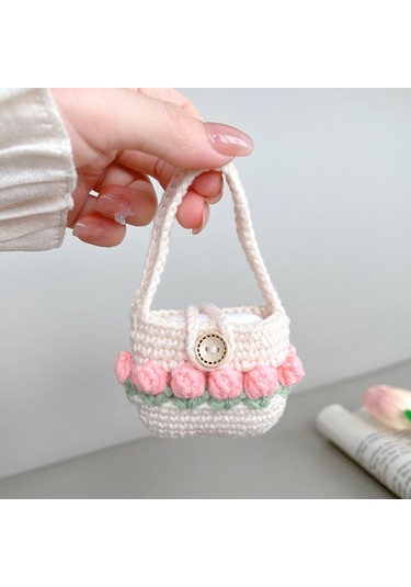 Airpods Uyumlu 3 Peluş Kulaklık Koruyucu Yumuşak Kılıf İçin Lale Bez Çanta Lale Bez Çanta