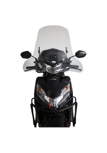 ABV Honda Aktiva El Korumalı Şeffaf Tur Camı 59x72.5 CM (23-25) + Bağlantı Ekipmanı
