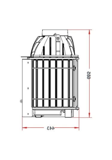 Invıcta 700 Foyer Angle Sol Açık Şömine Haznesi 6264 -73