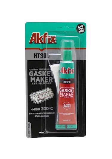 Akfix Siyah Black 300 Derece Isıya Dayanıklı Sıvı Conta 50 G