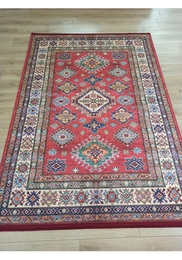 Çam Halı Gloria Td741 Multi Etnik Desen Dokuma Saçaklı Kilim