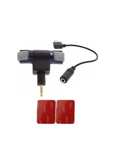 Xindoker 360 Ses Kaydeden Taşınabilir Stereo Mikrofon - Gopro Ve Akıllı Telefonlar İçin Usb Adaptörlü