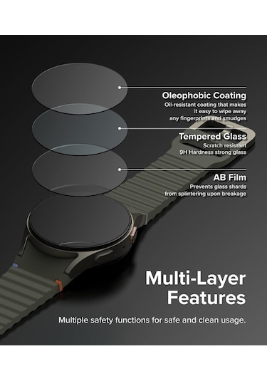 Samsung Galaxy Uyumlu Watch 7 44mm Full Ekran Nano Saat Koruyucu