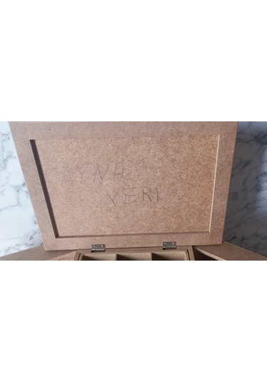 Hobi Adn Takı Kutusu Çok Fonksiyon 7 Çekmece Kutuda Sevk Mdf El Yapım Kahverengi