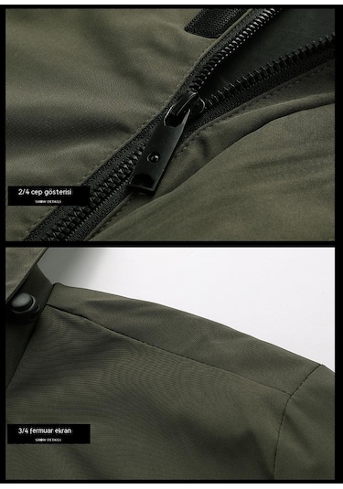 Sımıcg Erkek Büyük Kapüşonlu Ceket Yeşil