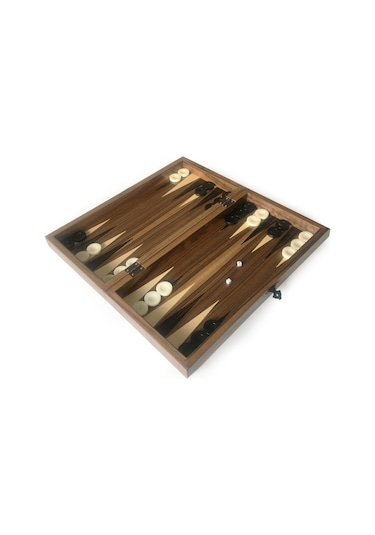 Star Ege Masif Ahşap Kareli Tavla Büyük