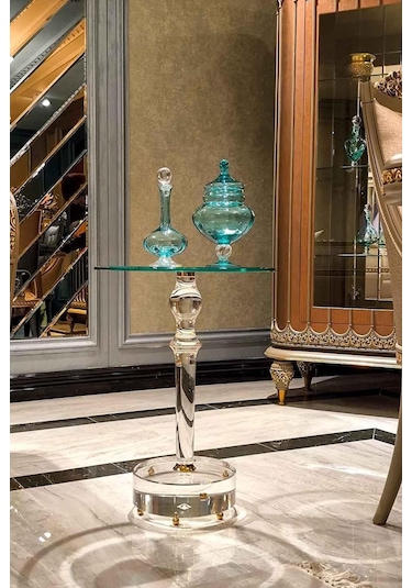 Dulda Akrilik İris Sehpa Şeffaf