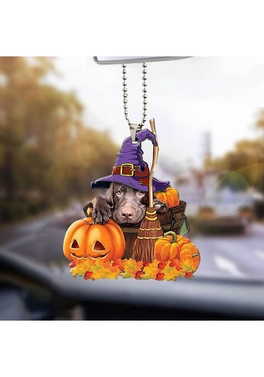 Trendooze Homyl Cadılar Bayramı Balkabağı Kolye Ev Dekor Aksesuar Stil-a