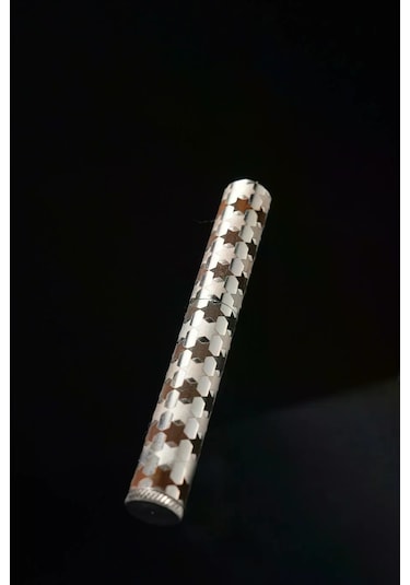 Caka Lighter Yıldız Desen Siyah Benzinli Çakmak - Ckl-016