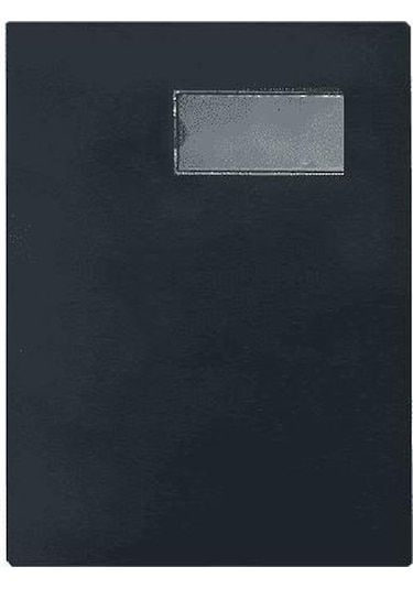 Önder 7121-3 Cilt Bezi Kapaklı 16lı İmza Dosyası Siyah