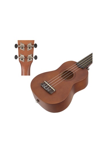 Midex UKX-233M Kahverengi Concert Ukulele (Askı Çanta Metod Pena)