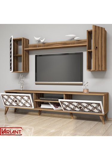 Variant Class Tv Ünitesi Ceviz - Beyaz