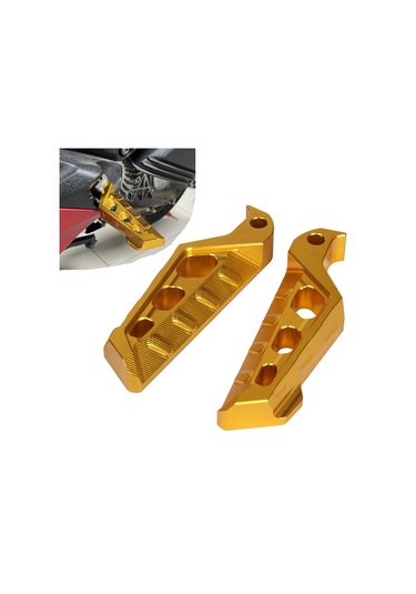 Dinosaurs Altın, Yamaha Tmax530 Tmax560 Tmax500 Uçan Arka Pedal Modifikasyon Pedal Dayanağı İçin Uygundur Gosterildigi Gibi