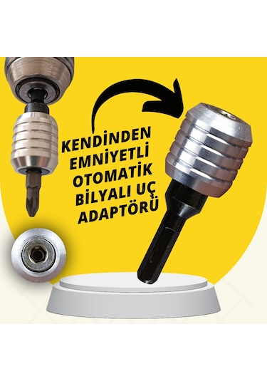 Kendinden Emniyetli Otomatik Bilyalı Uç Adaptörü