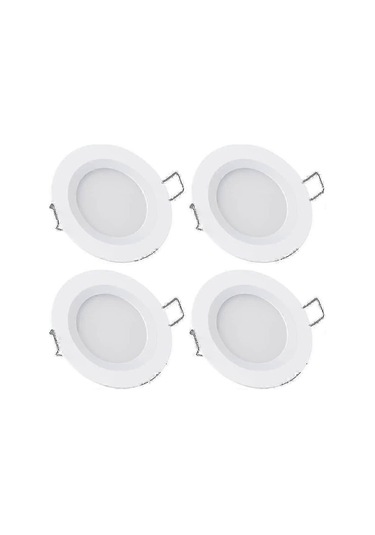 Karavan Ve Tekne İçin 12v 4x 3w 3200k Kısılabilir Tam Alüminyum Gömme Led Tavan Aydınlatmaları Diğer