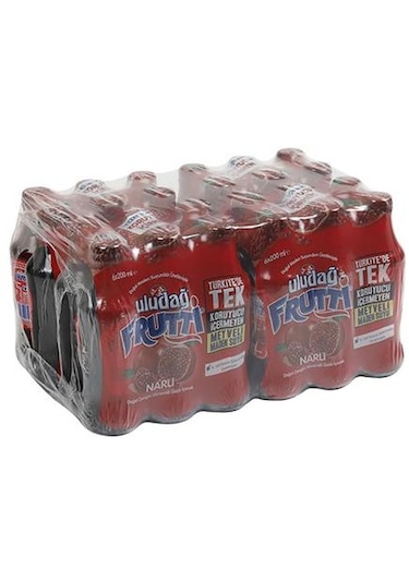 Uludağ Frutti Nar Aromalı Maden Suyu 200 Ml X 24 Adet