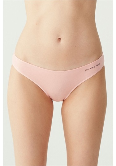 U.s Polo Assn. 67006 Kadın 5 Li Kıl Lastiklı Slip-siyah&ten&beyaz&somon&kırmızı mix color