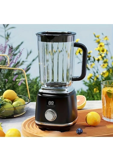 Besthome1 Black Nıj Mini Ev Tipi Meyve Sıkacağı Usb Şarjlı Portatif Blender Led Ekranlı Siyah