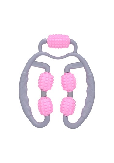 Vkemall 360 Bacak Masaj Aleti - Kas Ağrısını Giderir, Bacak Şekillendirir, Ayarlanabilir Genişlik Pembe