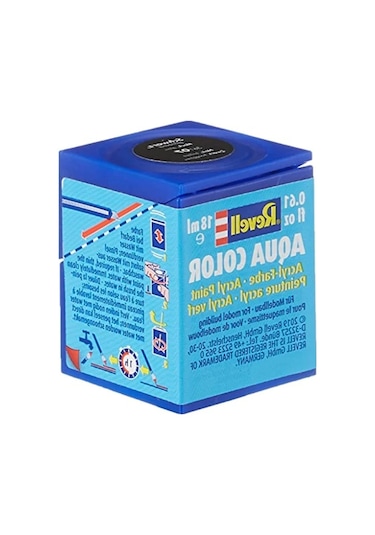 Su Bazlı Siyah Parlak Akrilik Maket Boyası, 18 Ml 0.2 L