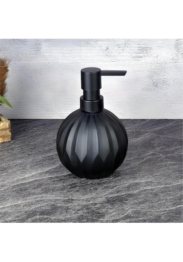 Tohana THN89788 Cam Sıvı Sabunluk Siyah 400 ML