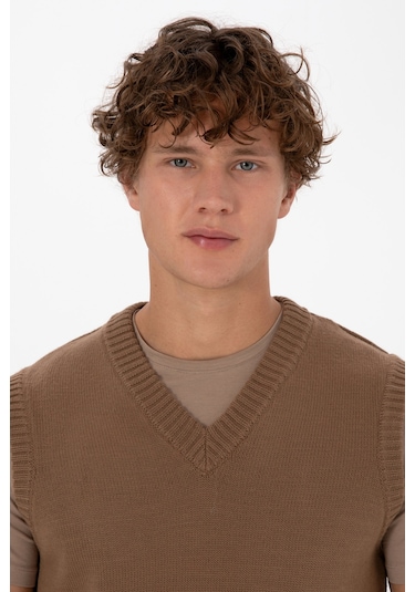 U.s. Polo Assn. Erkek Vizon Süveter 50318158-vr052 Vizon