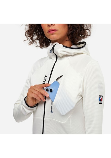 Millet T Icon Grıd Kapşonlu Polar Ceket Kadın Mıv10774 N8014 Gri