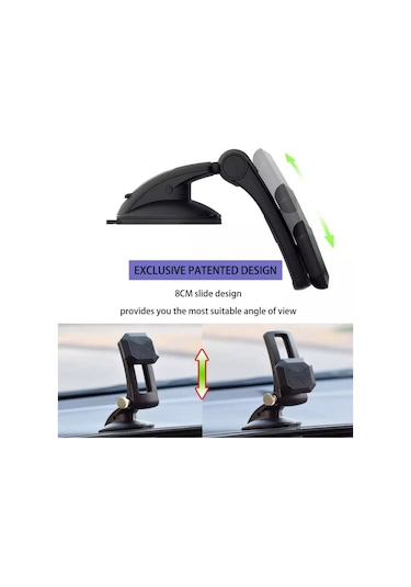 Sones Çok Fonksiyonlu Araba Merkezi Konsol Pano Vantuz Manyetik Telefon Tutucu Yeşil