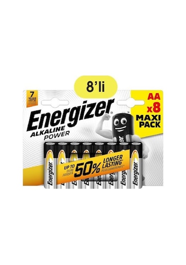 Energizer Alkaline Power Aaa X 8 Maxı Pack