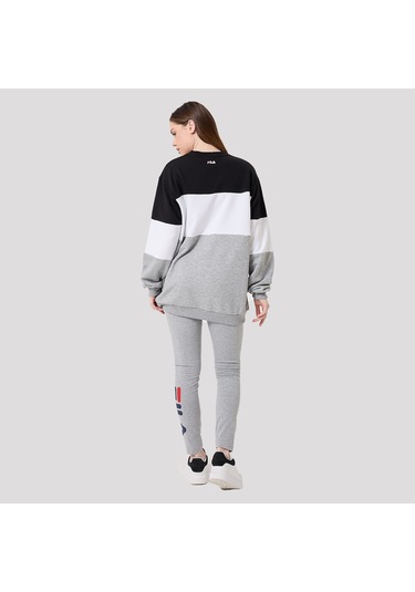 Antrasit Fila Erkek Bisiklet Yaka Sweatshirt Straight 681255 Antrasit