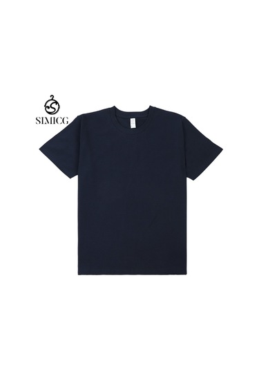 Yeni Japon Ağır Pamuklu Kısa Kollu Lacivert Lacivert