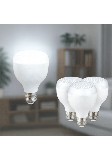 Zmr 20w 3 Lü Kristal Camlı T-bulb Led Ampul E27 6500k Beyaz Işık 1800lm