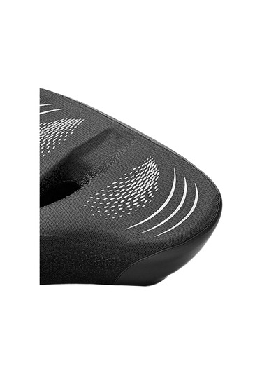 Suntek Bisiklet Koltuğu Yumuşak Geniş Pu Deri Su Siyah-gri Gri - Siyah